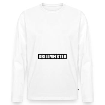 BBQ - Männer Premium Bio Langarmshirt - Weiß - Vorne - Nico (187cm)
