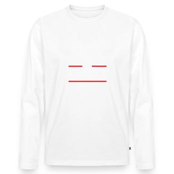 Journalist Beruf - Männer Premium Bio Langarmshirt - Weiß - Vorne - Nico (187cm)