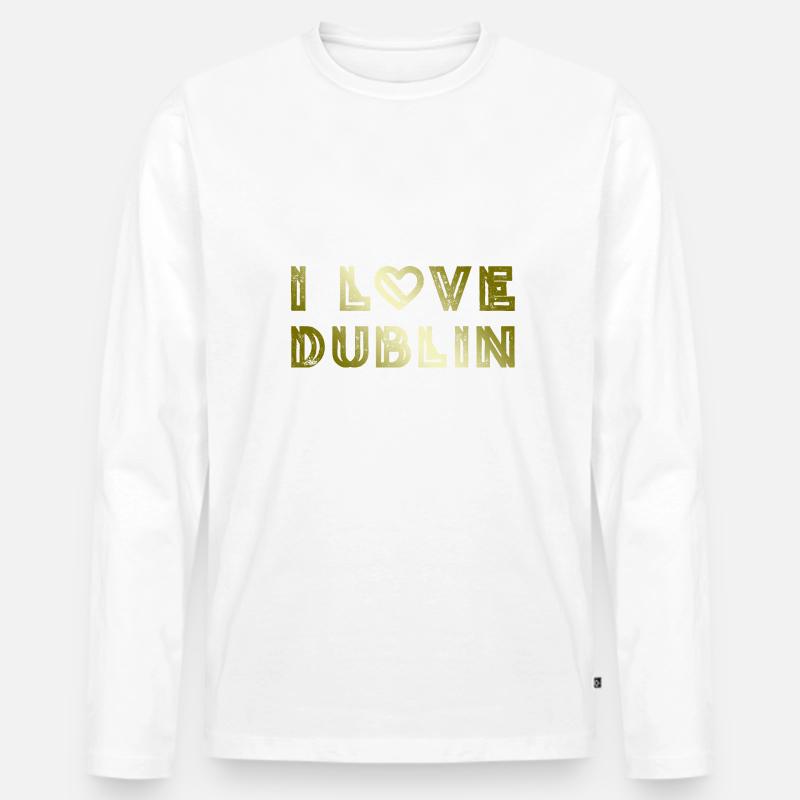 I Love Dublin - Männer Premium Bio Langarmshirt - undefined