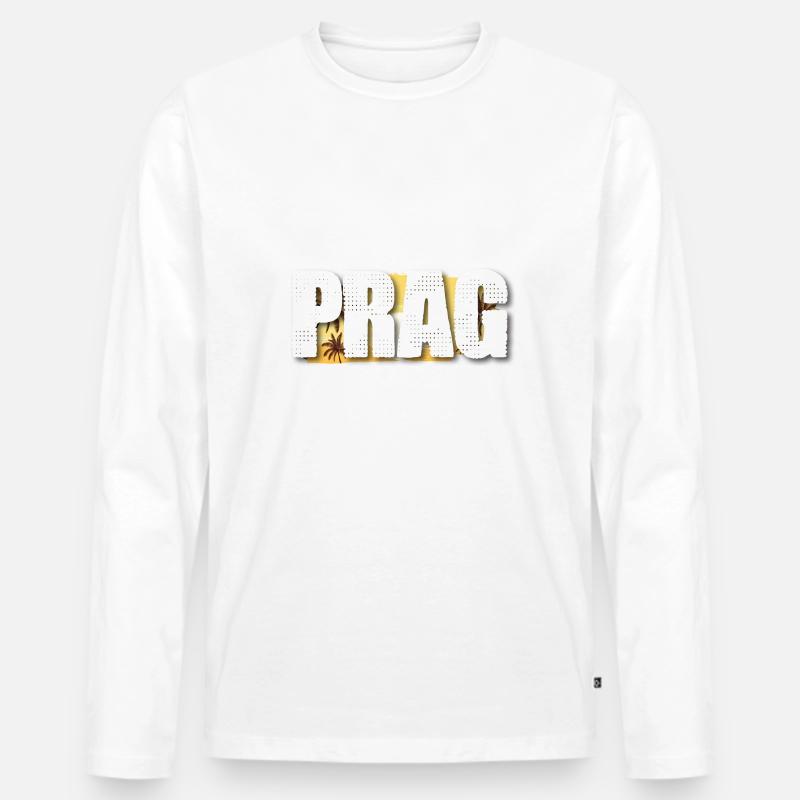 Prag - Männer Premium Bio Langarmshirt - undefined