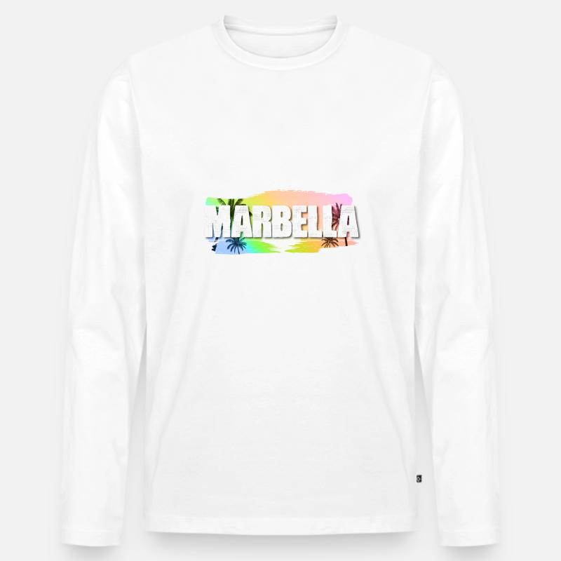 Marbella - Männer Premium Bio Langarmshirt - undefined