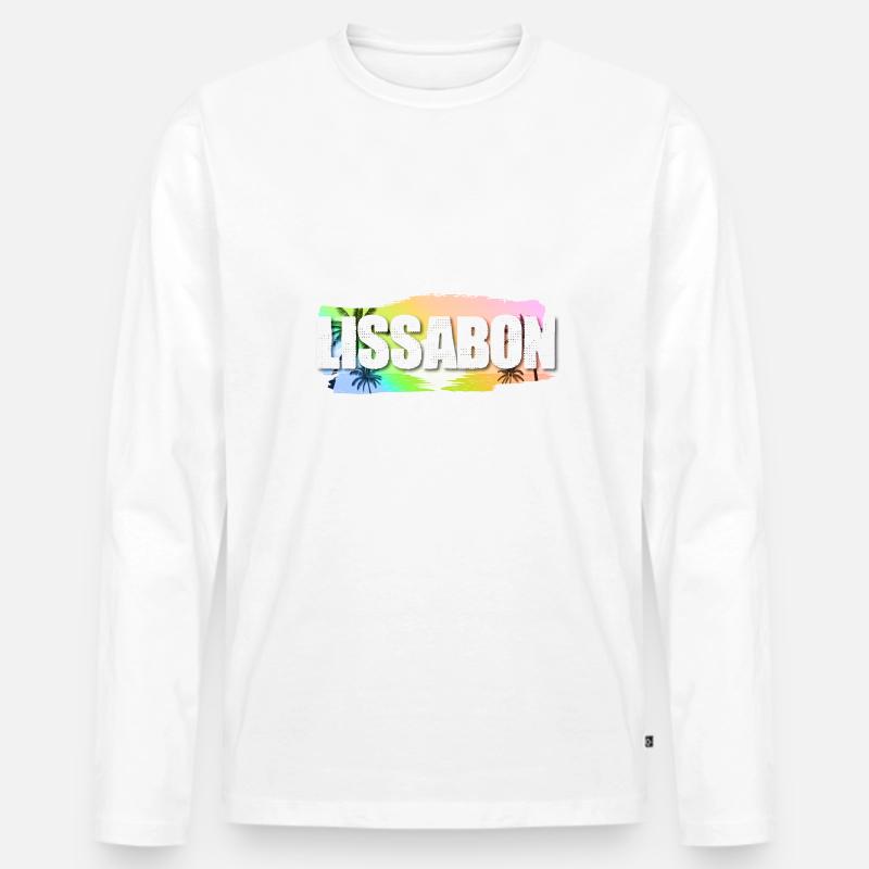 Lissabon - Männer Premium Bio Langarmshirt - undefined