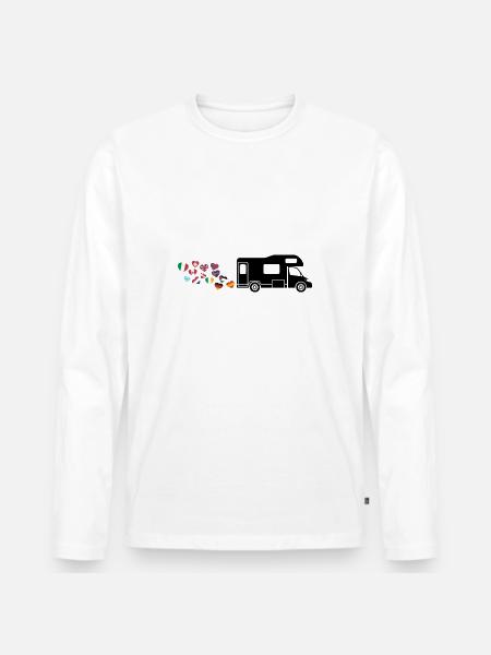 Capucine Road trip lover - Men's Premium Organic Long Sleeve Shirt - white