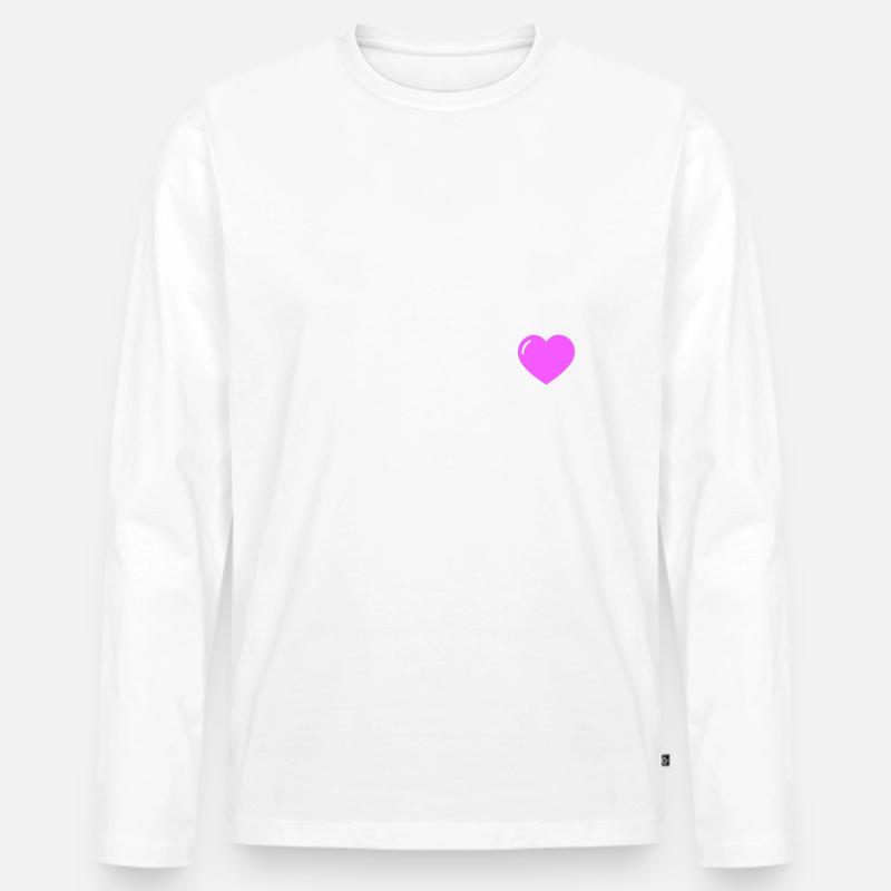 Elite Herz - Männer Premium Bio Langarmshirt - undefined