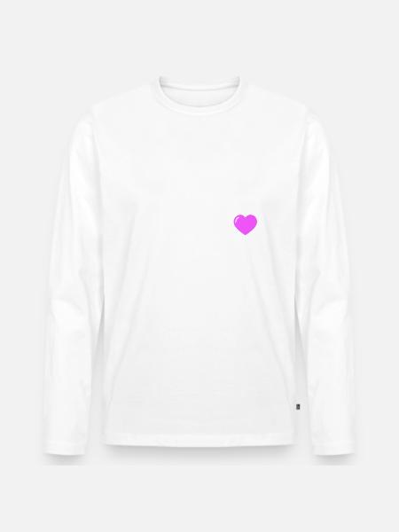 Team Herz - Männer Premium Bio Langarmshirt - 