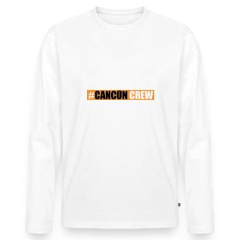 Cancun Crew - Männer Premium Bio Langarmshirt - Weiß - Vorne - Nico (187cm)