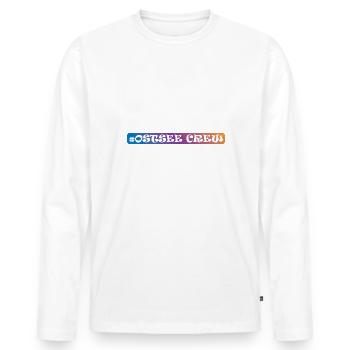 Baltic Sea Crew - Men's Premium Organic Long Sleeve Shirt - white - Front - Nico (187cm)