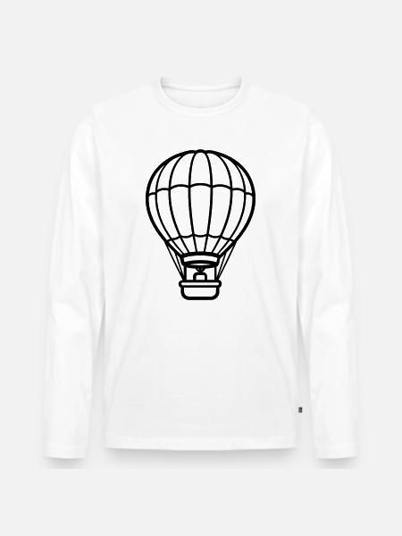 balloon - Men's Premium Organic Long Sleeve Shirt - white