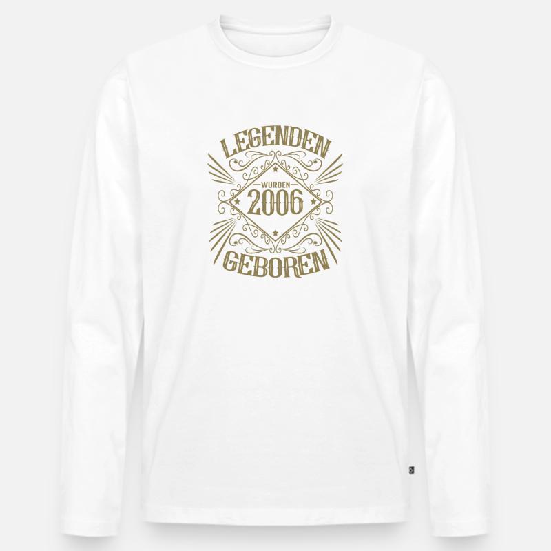 Legenden wurden 2006 geboren - Männer Premium Bio Langarmshirt - undefined