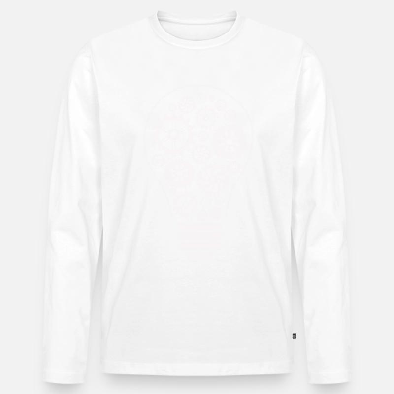 Birne - Glühbirne - Lampe - Strom - Männer Premium Bio Langarmshirt - undefined