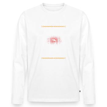 Sables d’Or 2022 - T-shirt manches longues Premium bio Homme - blanc - Devant - Nico (187cm)