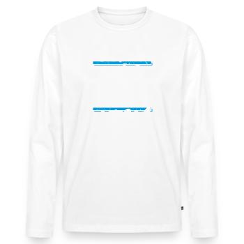 apres ski team - Men's Premium Organic Long Sleeve Shirt - white - Front - Nico (187cm)