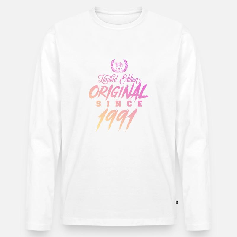 1991 limited edition original - Männer Premium Bio Langarmshirt - undefined