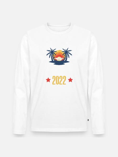 Indonesia 2022 - Men's Premium Organic Long Sleeve Shirt - 