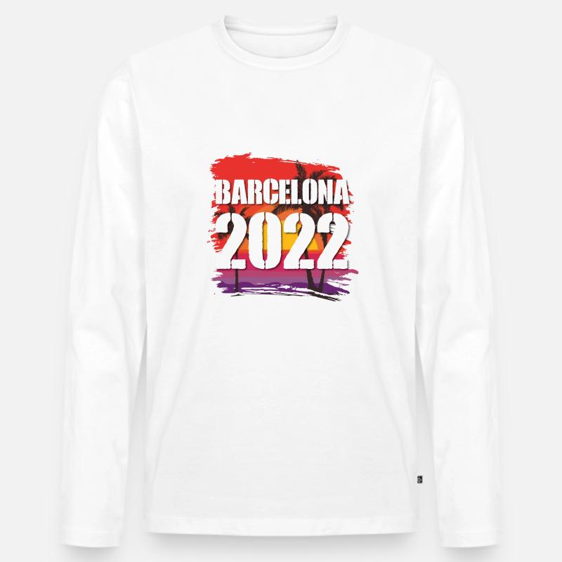 Barcelona 2022 - Männer Premium Bio Langarmshirt - undefined