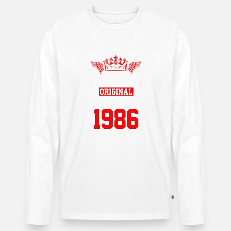 1986 limited edition - Männer Premium Bio Langarmshirt - undefined