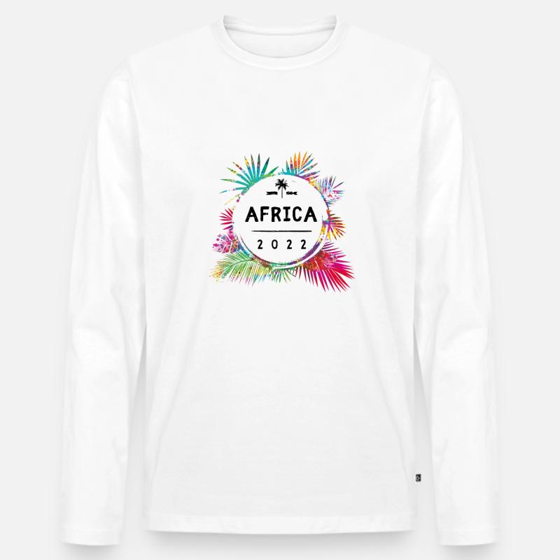 Afrika 2022 Bunt - Männer Premium Bio Langarmshirt - undefined