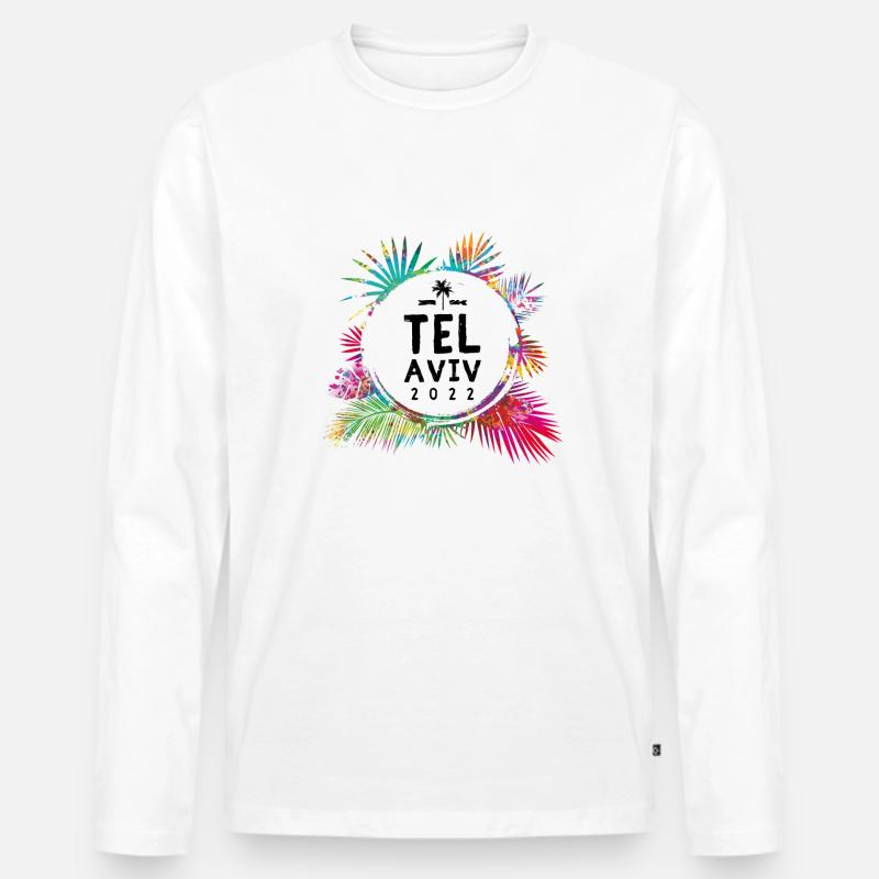 Tel Aviv 2022 Bunt - Männer Premium Bio Langarmshirt - undefined