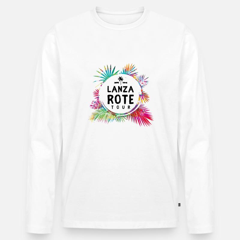 Lanzarote Tour Bunt - Männer Premium Bio Langarmshirt - undefined