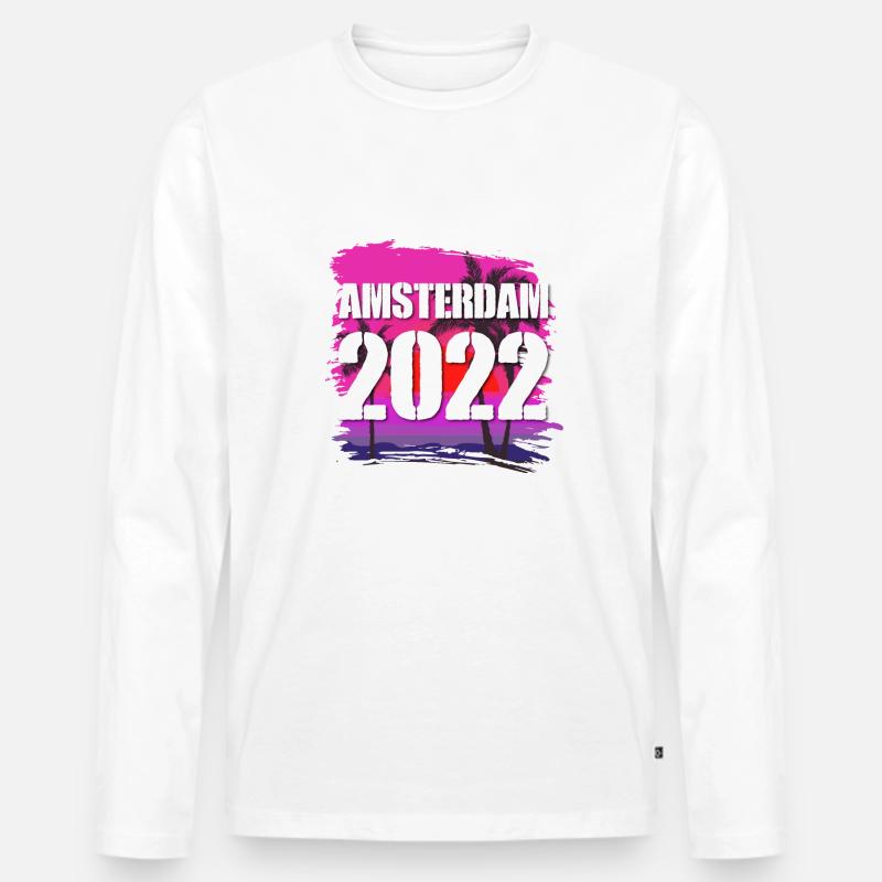 Amsterdam 2022 - Männer Premium Bio Langarmshirt - undefined