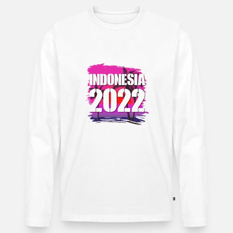 Indonesia 2022 - Männer Premium Bio Langarmshirt - undefined