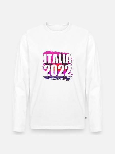 Italia 2022 - Männer Premium Bio Langarmshirt - 