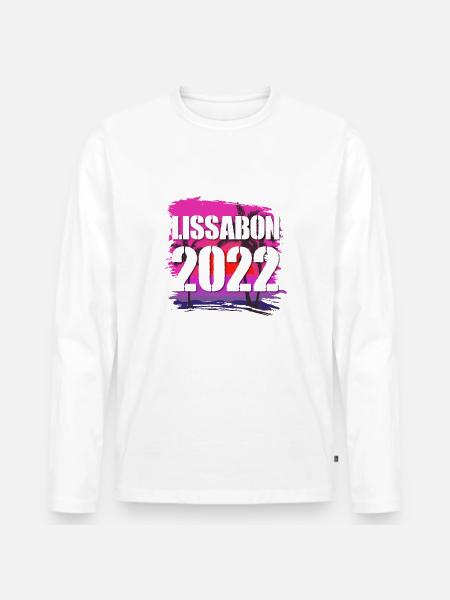 Lissabon 2022 - Männer Premium Bio Langarmshirt -