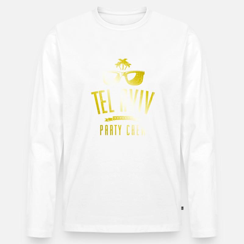 Tel Aviv Party Crew - Männer Premium Bio Langarmshirt - undefined