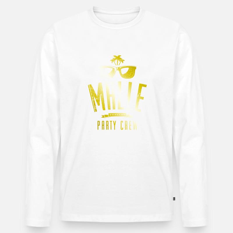 Malle Party Crew - Männer Premium Bio Langarmshirt - undefined
