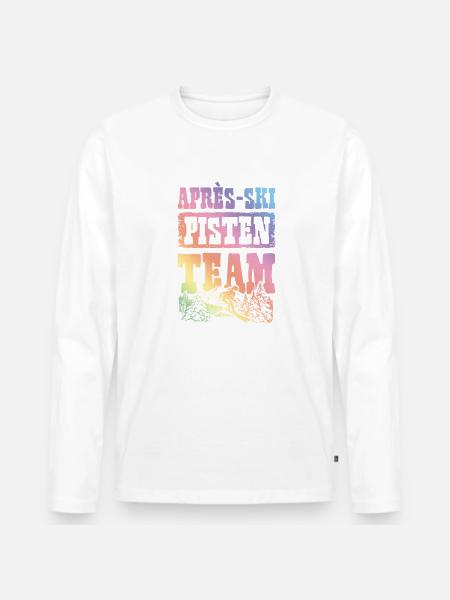 Apres ski slopes team - Men's Premium Organic Long Sleeve Shirt -