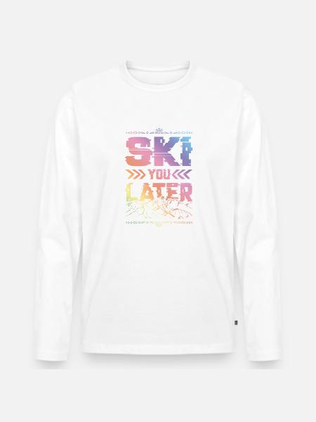 ski skiing - Men's Premium Organic Long Sleeve Shirt - 