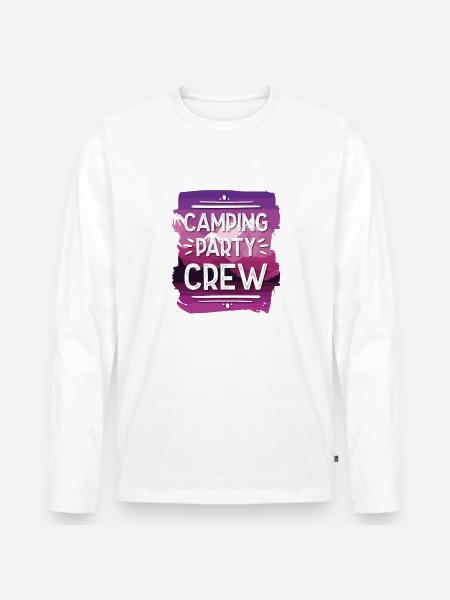 Camping Party Crew - Men's Premium Organic Long Sleeve Shirt - 