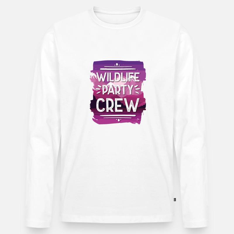 Wildlife Party Crew - Männer Premium Bio Langarmshirt - undefined