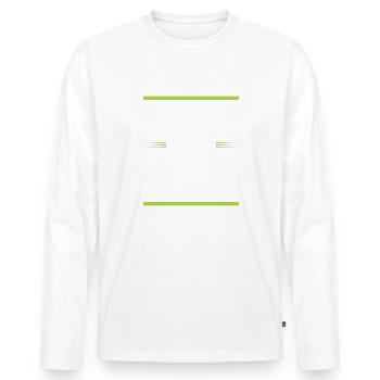 Équipage - T-shirt manches longues Premium bio Homme - blanc - Devant - Nico (187cm)
