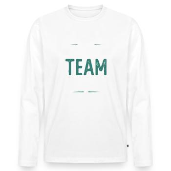 Wrestling Team - Men's Premium Organic Long Sleeve Shirt - white - Front - Nico (187cm)