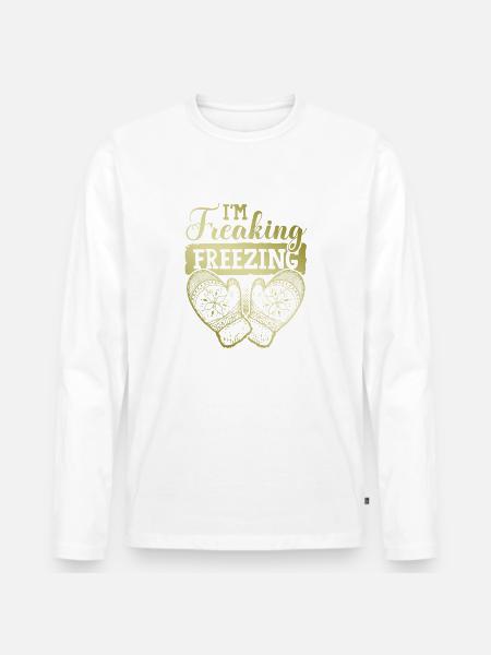 Freezing Winter - Men's Premium Organic Long Sleeve Shirt - 