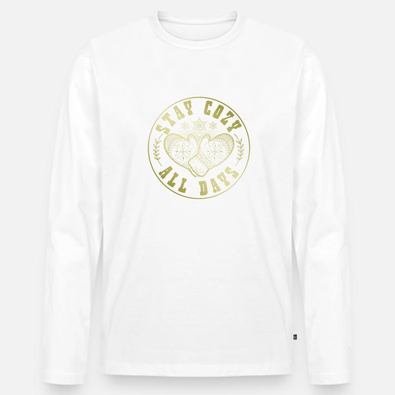 Winter Spruch Cold - Männer Premium Bio Langarmshirt - undefined