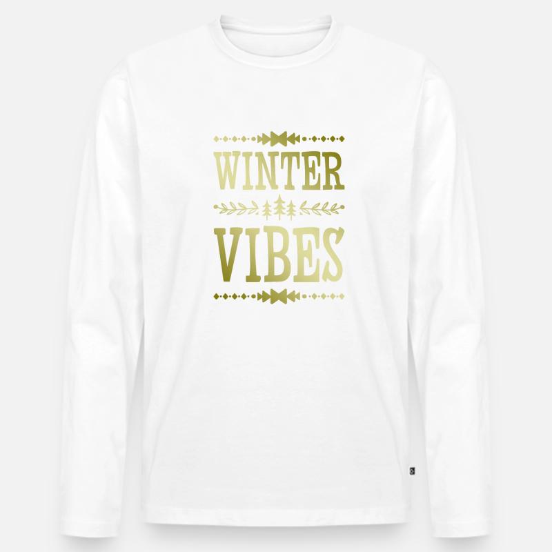 Winter Vibes - Männer Premium Bio Langarmshirt - undefined