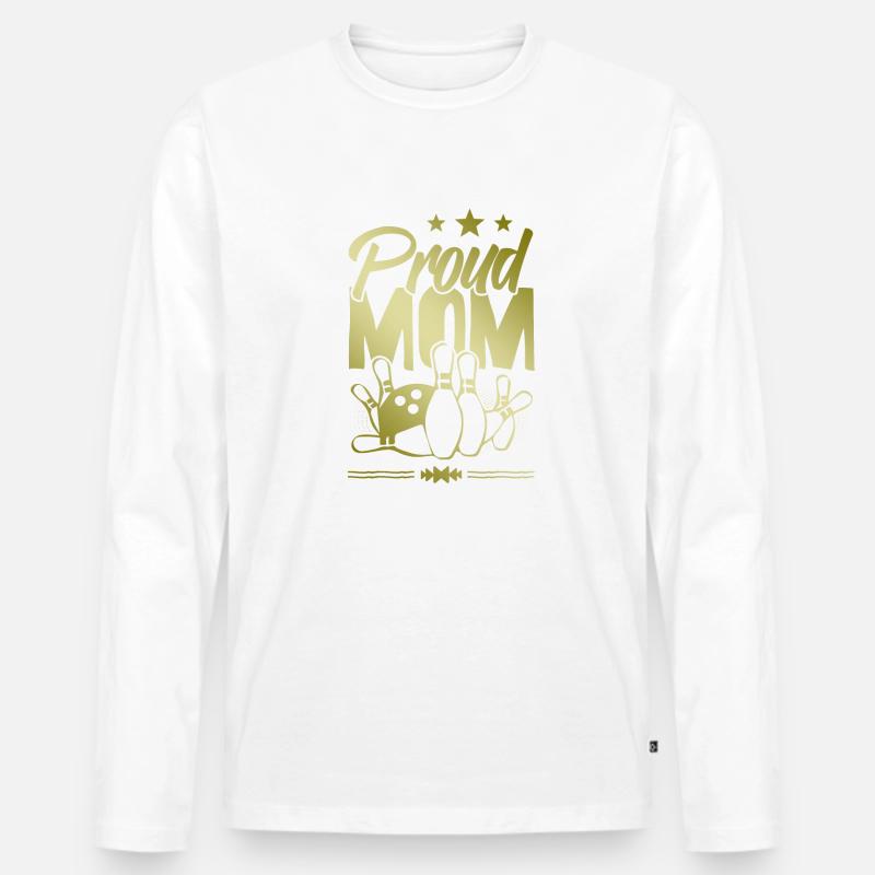 Bowling Mom - Männer Premium Bio Langarmshirt - undefined