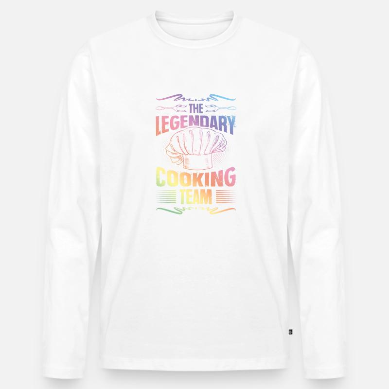 legendary cooking team - Männer Premium Bio Langarmshirt - undefined