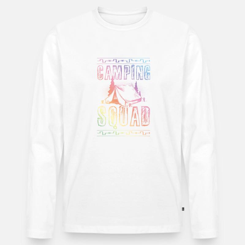 Camping Squad - Männer Premium Bio Langarmshirt - undefined