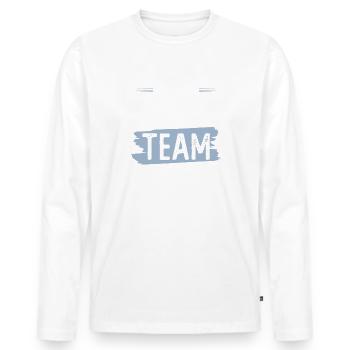 Boxing Team - Männer Premium Bio Langarmshirt - Weiß - Vorne - Nico (187cm)