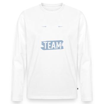 Mma Team - Men's Premium Organic Long Sleeve Shirt - white - Front - Nico (187cm)