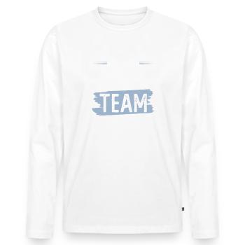 Équipe de tuning - T-shirt manches longues Premium bio Homme - blanc - Devant - Nico (187cm)