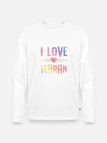 I Love Tehran - Men's Premium Organic Long Sleeve Shirt -
