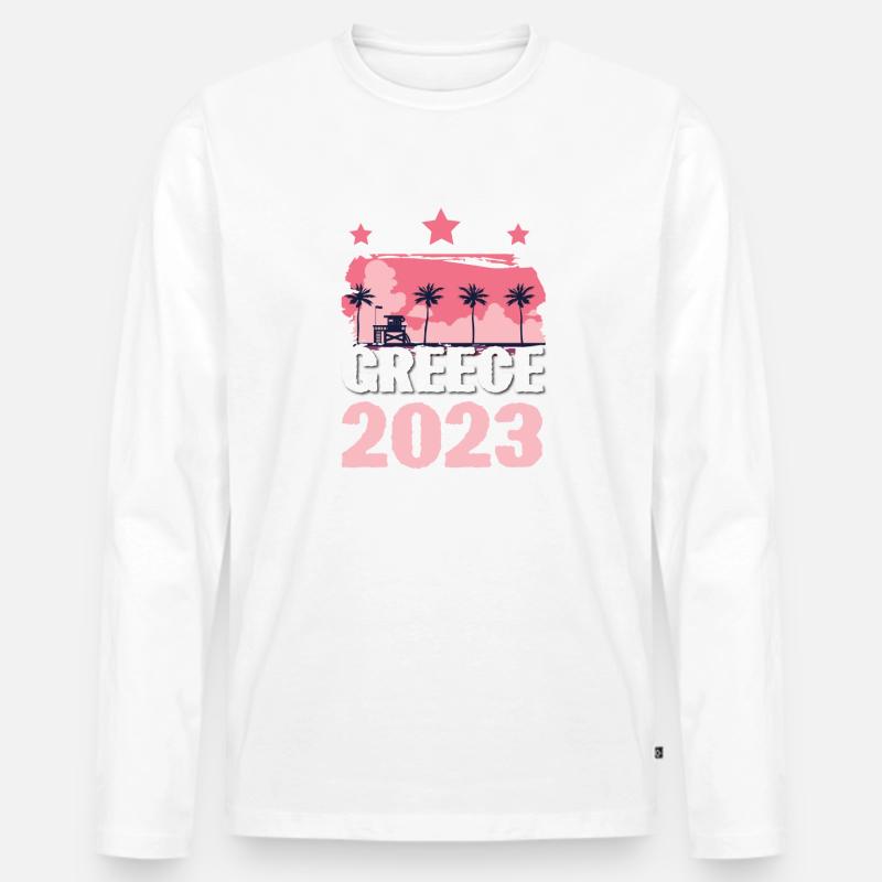 Greece 2023 - Männer Premium Bio Langarmshirt - undefined