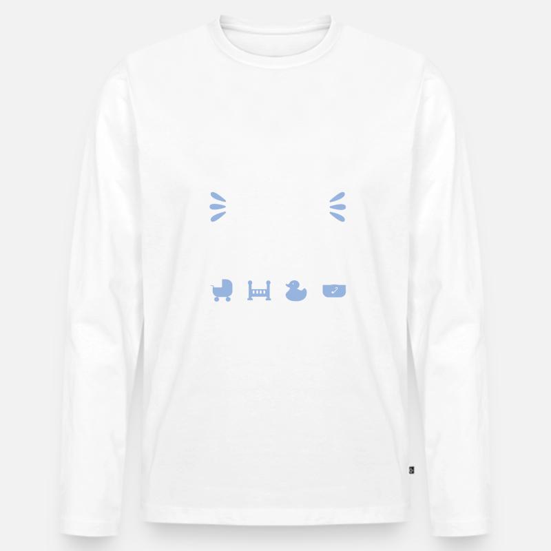 baby vibes only - Männer Premium Bio Langarmshirt - undefined