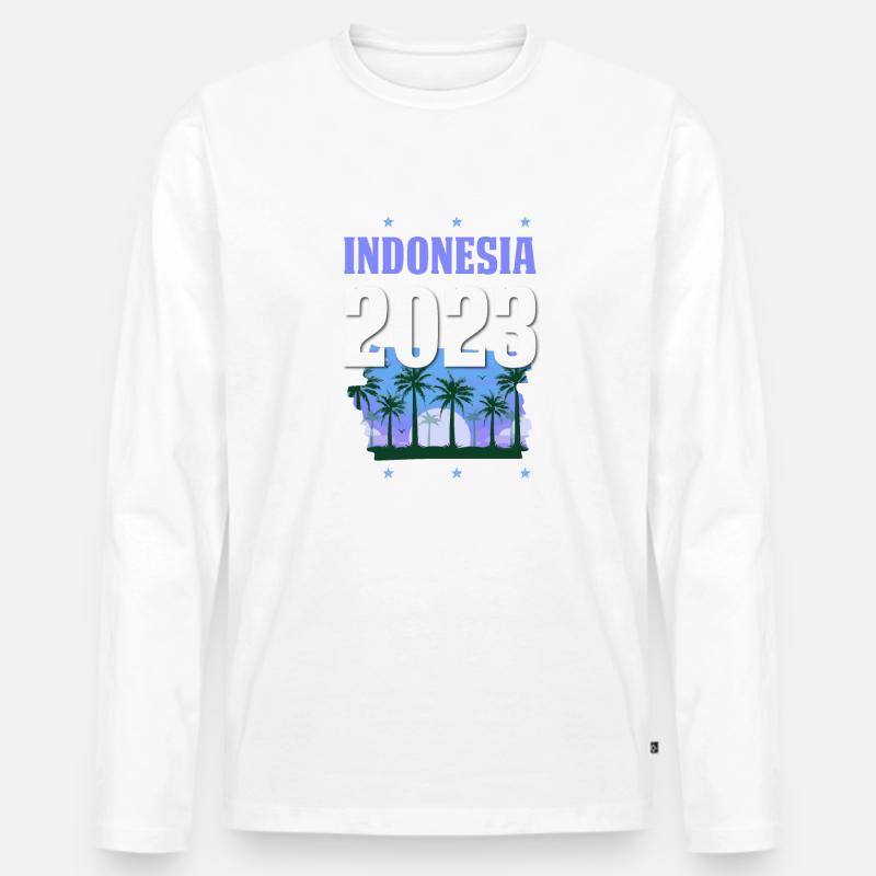 Indonesia 2023 - Männer Premium Bio Langarmshirt - undefined