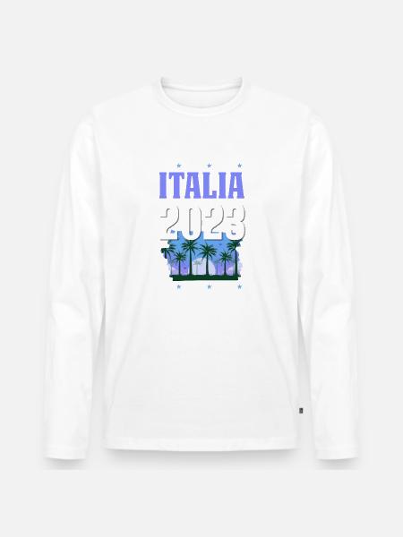 Italia 2023 - Männer Premium Bio Langarmshirt -