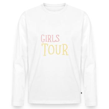 Après-Ski Girls Tour - T-shirt manches longues Premium bio Homme - blanc - Devant - Nico (187cm)